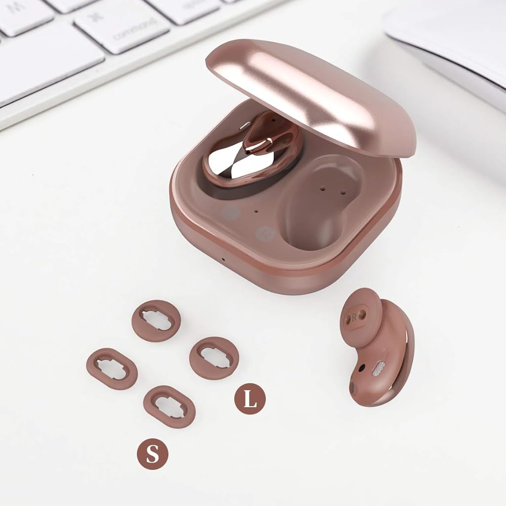 ZORBES® 6 Pairs Ear Tip Silicone Cover for Galaxy Buds Live Protective Silicone Eartips for Earbuds Non-Slip Sound Leakproof Earbuds Cover Accessories (Small & Large) ZORBES® 6 Pairs Ear Tip Silicone Cover for Galaxy Buds Live Protective Silicone Eartips for Earbuds Non-Slip Sound Leakproof Earbuds Cover Accessories (Small & Large)